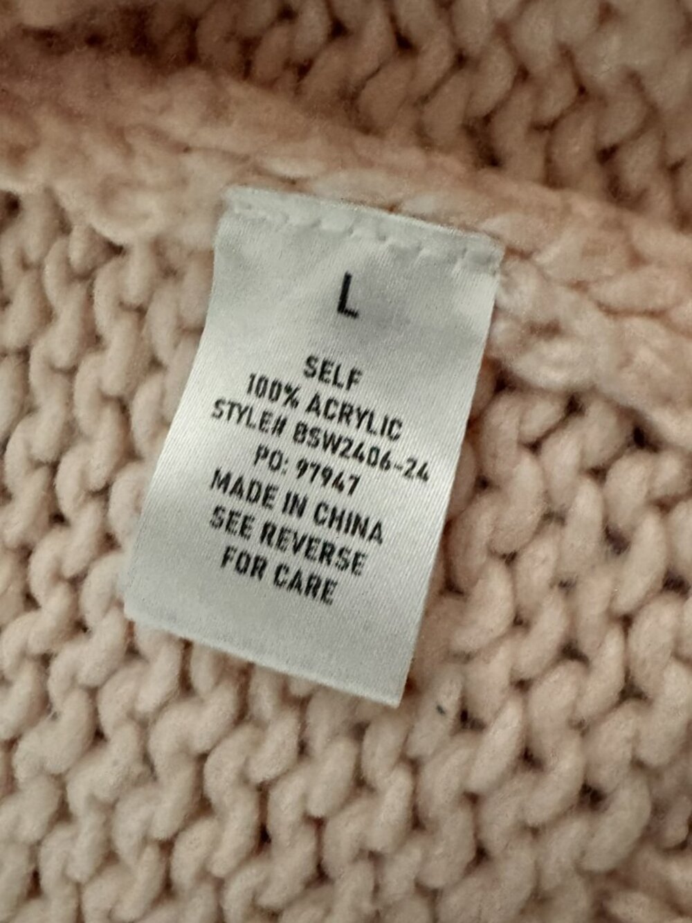 Altar’d State 3D Daisy Open-Front Cardigan – Light Pink – Size Large - CG0517 - Picture 6 of 8